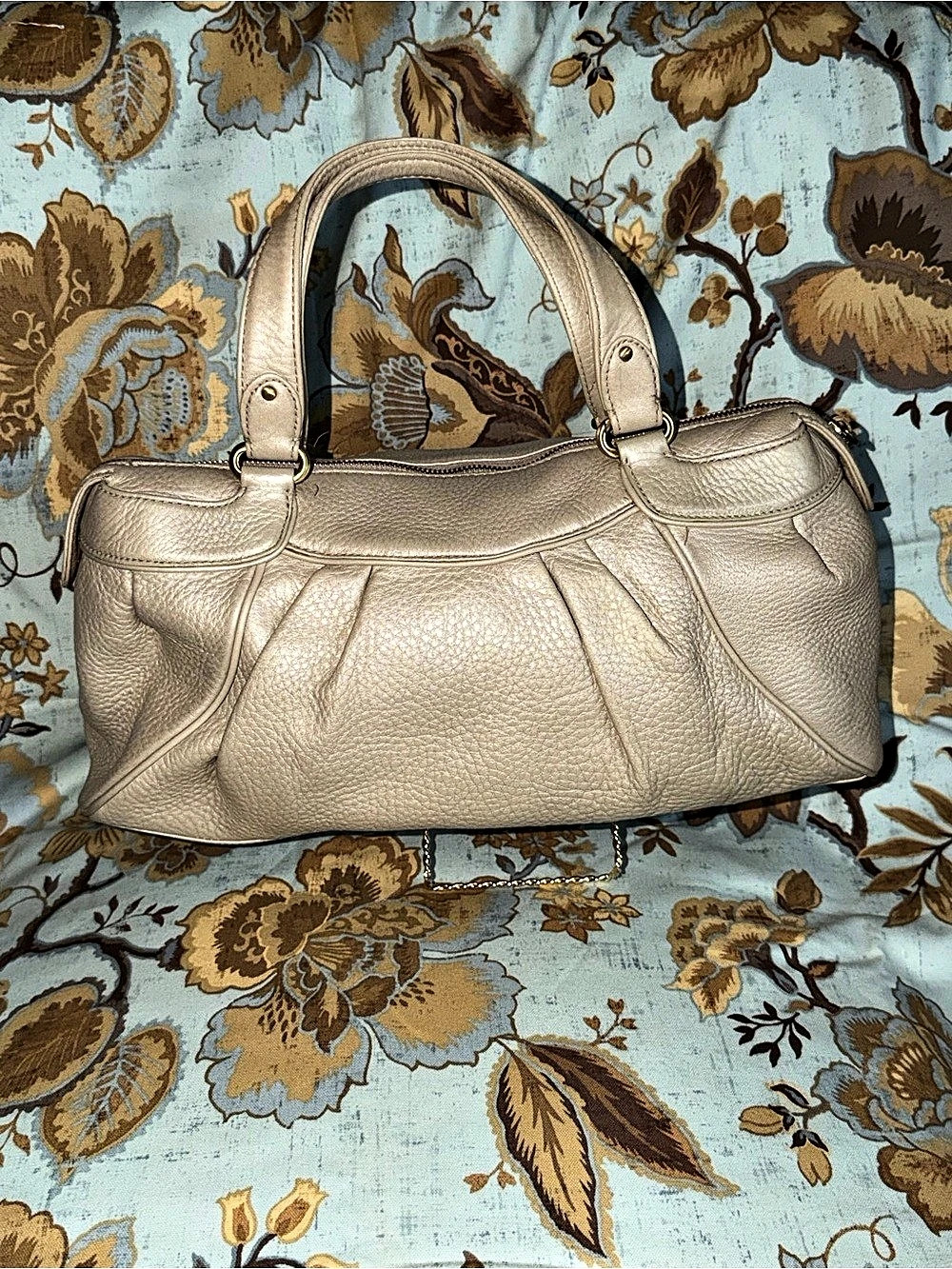 Cole HAAN Leather Satchel in Beige